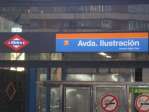 Metro Ilustraci�n linea 7 en la puerta