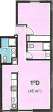 Vivienda de un dormitorio cocina independiente.
